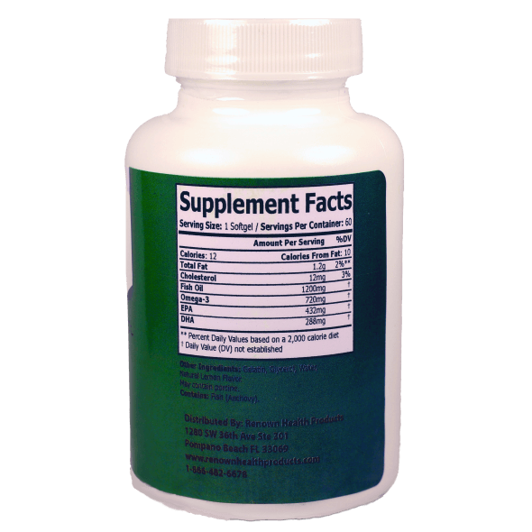 Best Natural Omega-3 Fish Oil Supplement | Renown Health Products
